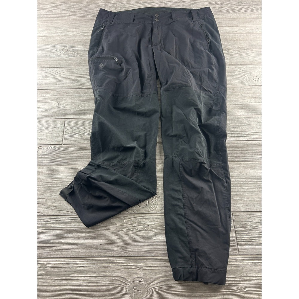 Black Diamond Swift Pants Womens XL Black Empel Tech Nylon Stretch